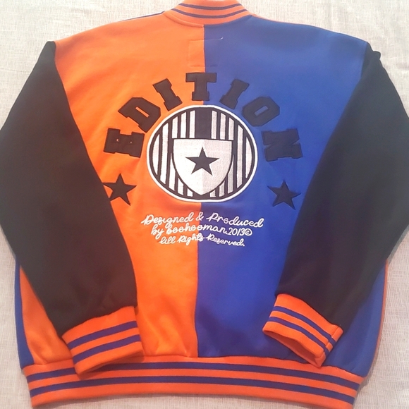 Boohooman Letterman Jacket, Size S - Picture 4 of 4